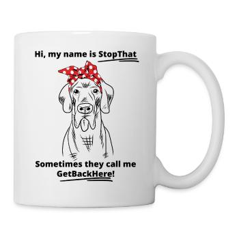 Hundeliebhaber Beagle Design - Tasse - Weiß - Rechts