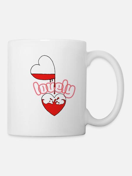 Police NeonLove Heart - Mug blanc - blanc