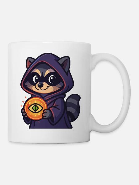 Wenn ein Racoon was findet - Tasse - Weiß
