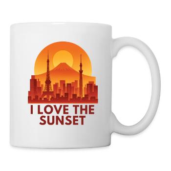 Love the Sunset - Sonnenuntergang - Mug - white - Right