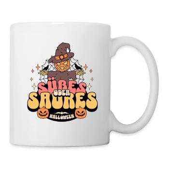 Süßes oder Saures - Tasse - Weiß - Rechts