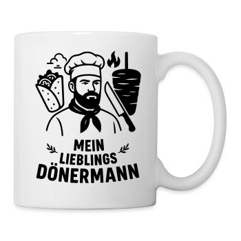Favorite kebab man - Mug - white - Right