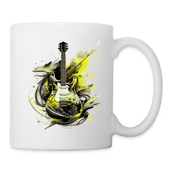 E-Gitarre Gitarre Gitarrist Musik Instrument Rock - Tasse - Weiß - Rechts
