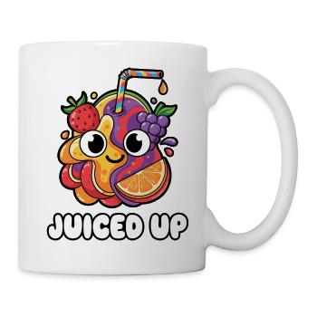 Juiced Up Fruit Friend Cartoon - Mug - white - Right