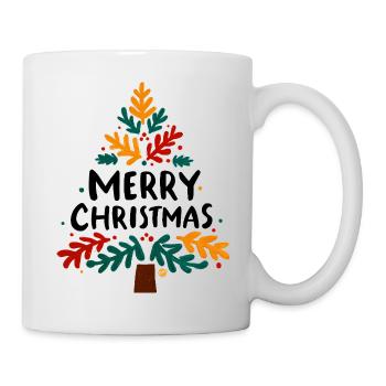 Colorful Leaf Christmas Tree - Mug - white - Right