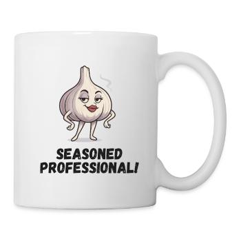 Dame à l’ail - Caricature confiante - Mug blanc - blanc - Droite