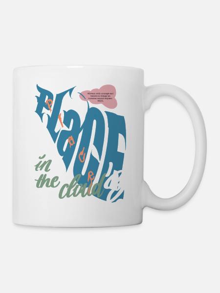 Place in the clouds Graffiti - Mug - white