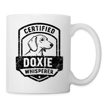 Dachshund Hoodie Merch, Dog Fans and Dachshund Breeders - Mug - white - Right