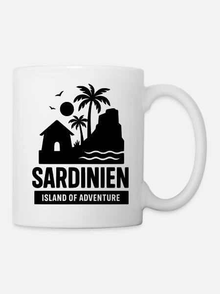 Points de repère de la Sardaigne - Mug blanc - blanc