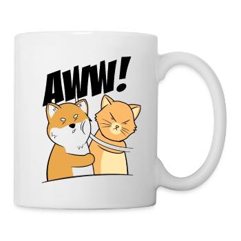 Lustige Katze Slap Meme Katzenliebhaber Katzen Haltung - Tasse - Weiß - Rechts