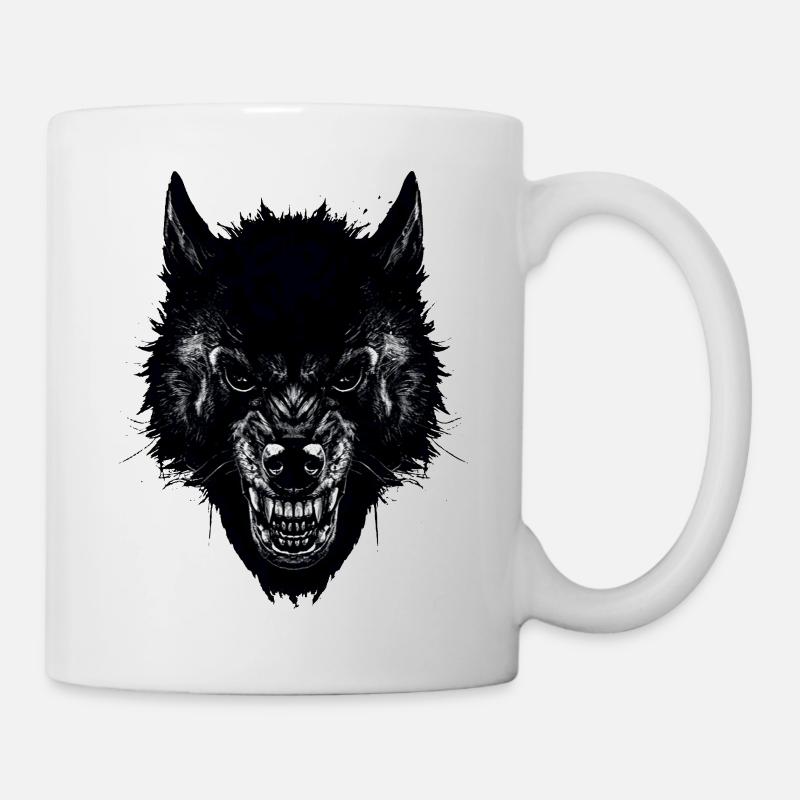 Wolf - Tasse - Weiß