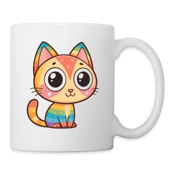 Cute kawaii kitten adorable little kawaii cat - Mug - white - Right