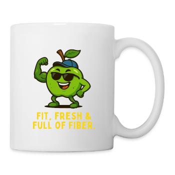 Fruity Fitness Hero Apple Power Motif - Mug - white - Right