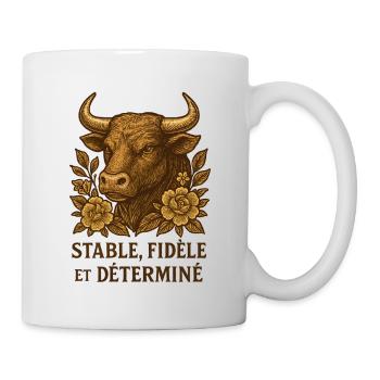 Taurus Star Sign - Astrology - Mug - white - Right
