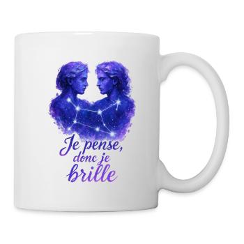 Gemini Star Sign - Astrology - Mug - white - Right