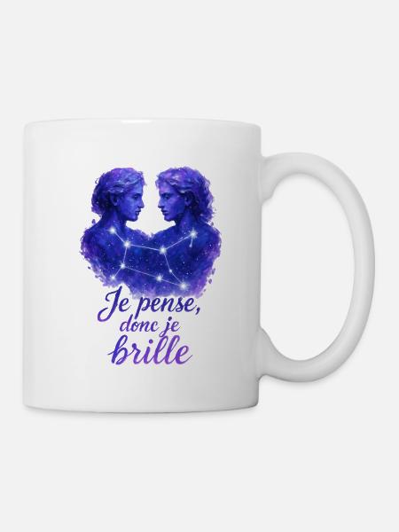 Signe astrologique des Gémeaux - Astrologie - Kop/krus - hvid