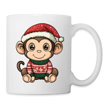 Monkey Christmas - Mug - white - Right