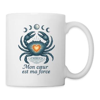 Cancer Star Sign - Astrology - Mug - white - Right