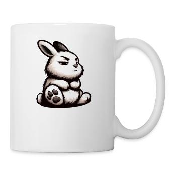 Sprich mit der Pfote Kaninchen Hase Hasen langohr  - Tasse - Weiß - Rechts