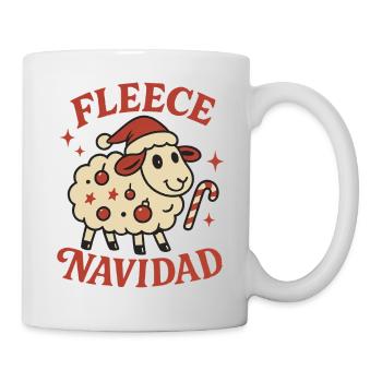 Lustiges Weihnachtsgeschenk Fleece Navidad - Tasse - Weiß - Rechts