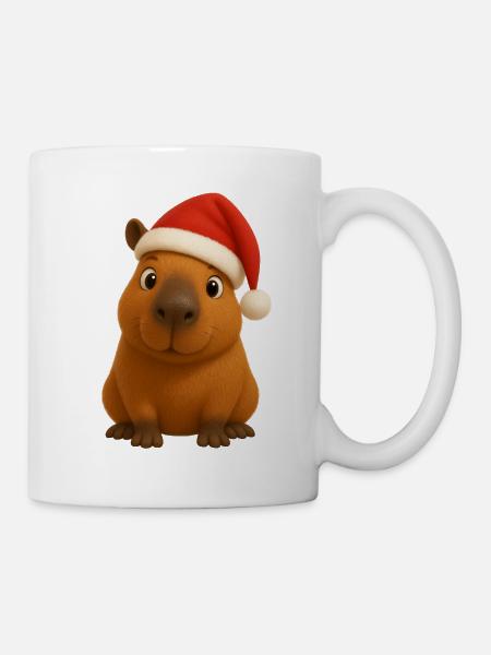 Noël de Capybara - Mug blanc - blanc