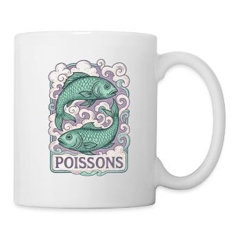 Fische Sternzeichen - Astrologie - Tasse - Weiß - Rechts