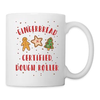 Pain d’épices - Rouleau à pâte certifié - Noël - Mug blanc - blanc - Droite