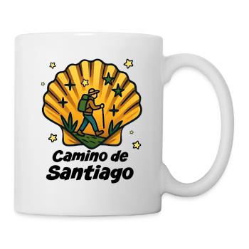 Wanderer Jakobsweg - Tasse - Weiß - Rechts