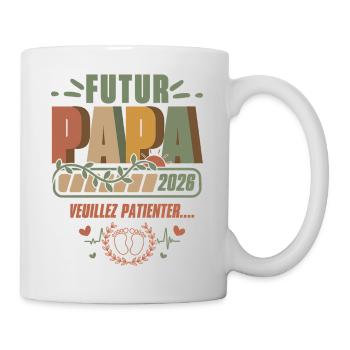 Daddy-to-be 2026 Pregnancy Announcement Humor Gift - Mug - white - Right