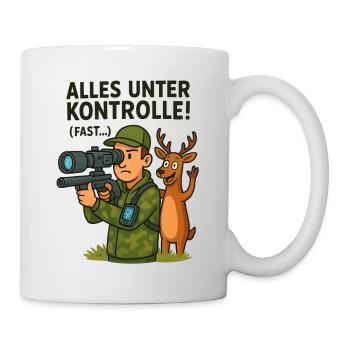 Alles Unter Kontrolle Jagd - Tasse - Weiß - Rechts