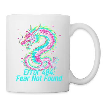 Dragon Neon 404 Glitch - Mug - white - Right