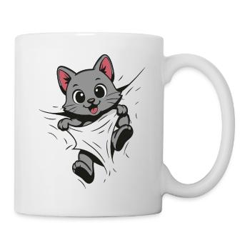 Kitten Cuddly Cat Cute Cat - Mug - white - Right