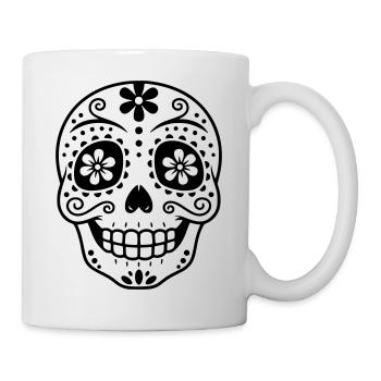 Sugar Skull | Día de los Muertos Design - Mug - white - Right