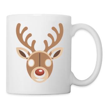Renne Noël laid - Mug blanc - blanc - Droite