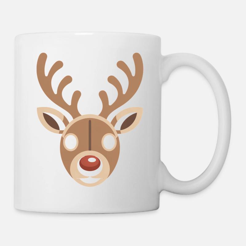 Rentier Ugly Christmas - Tasse - Weiß