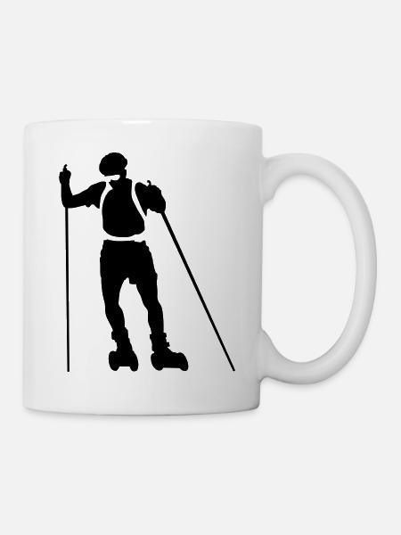 Patinage nordique - Mug blanc - blanc