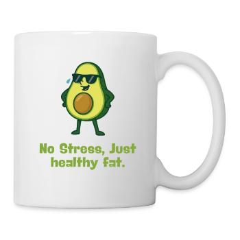 Avocado Relax Healthy Fat Theme Cartoon - Mug - white - Right