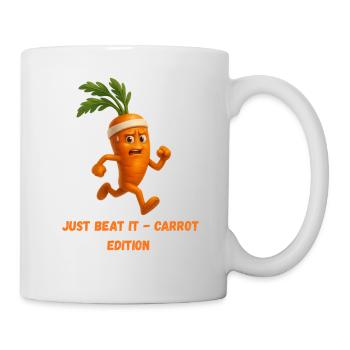Carrot with Headband Running Edition Caricature - Mug - white - Right