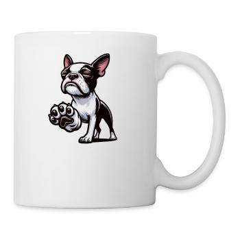 Talk to the Paw Boston Boston terrier Bostie Bosti - Mug - white - Right