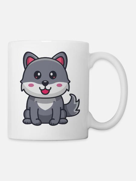 Hund Karikatur - Tasse - Weiß