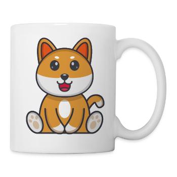 Hund - Tasse - Weiß - Rechts