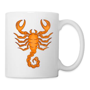 Sternzeichen Skorpion - Tasse - Weiß - Rechts