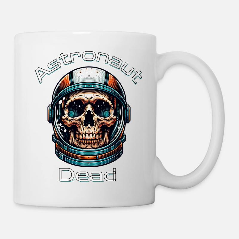 Astronaut skull in space - Mug - white