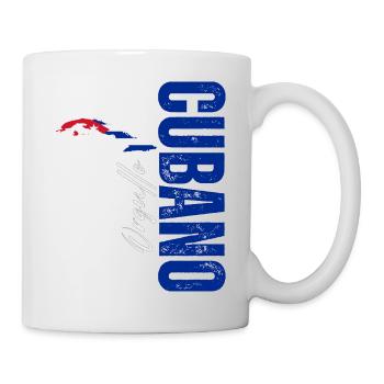 Kubanischer Stolz, vertikales Design - Tasse - Weiß - Rechts