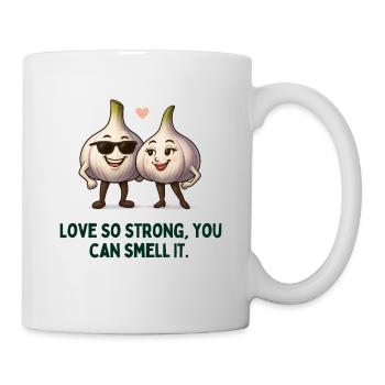 Knoblauch Liebespaar Duftliebe - Tasse - Weiß - Rechts