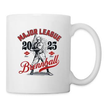 Major League Brennball 2025 Logo Tee - Tasse - Weiß - Rechts