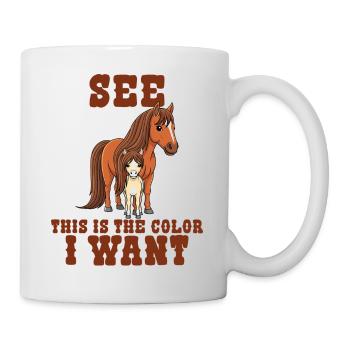 Humour Cheval Cavalier Équitation - Mug blanc - blanc - Droite