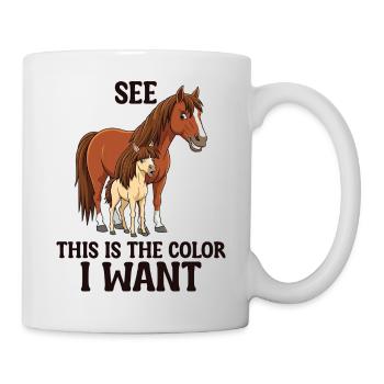 Humour Cheval Cavalier Équitation - Mug blanc - blanc - Droite