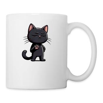 Parler à la patte Chat Chats Chat Noir - Mug blanc - blanc - Droite