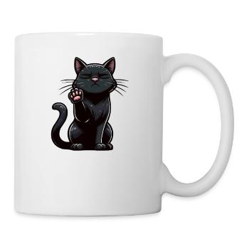 Parler à la patte Chat Chats Chat Noir - Mug blanc - blanc - Droite
